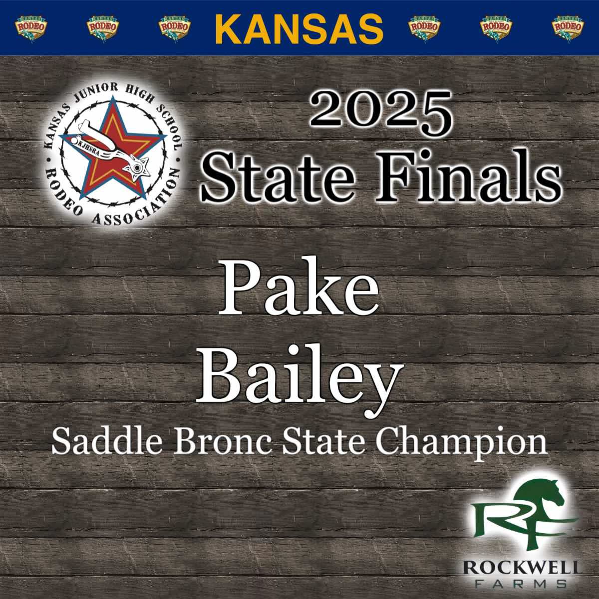 Kansas High School... - Kansas High School Rodeo Association