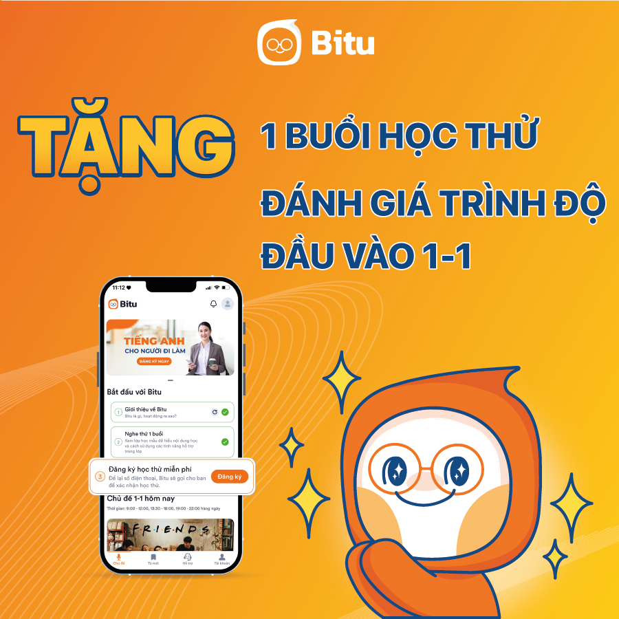 Bitu - Ứng dụng luyện nói Tiếng Anh | Hanoi