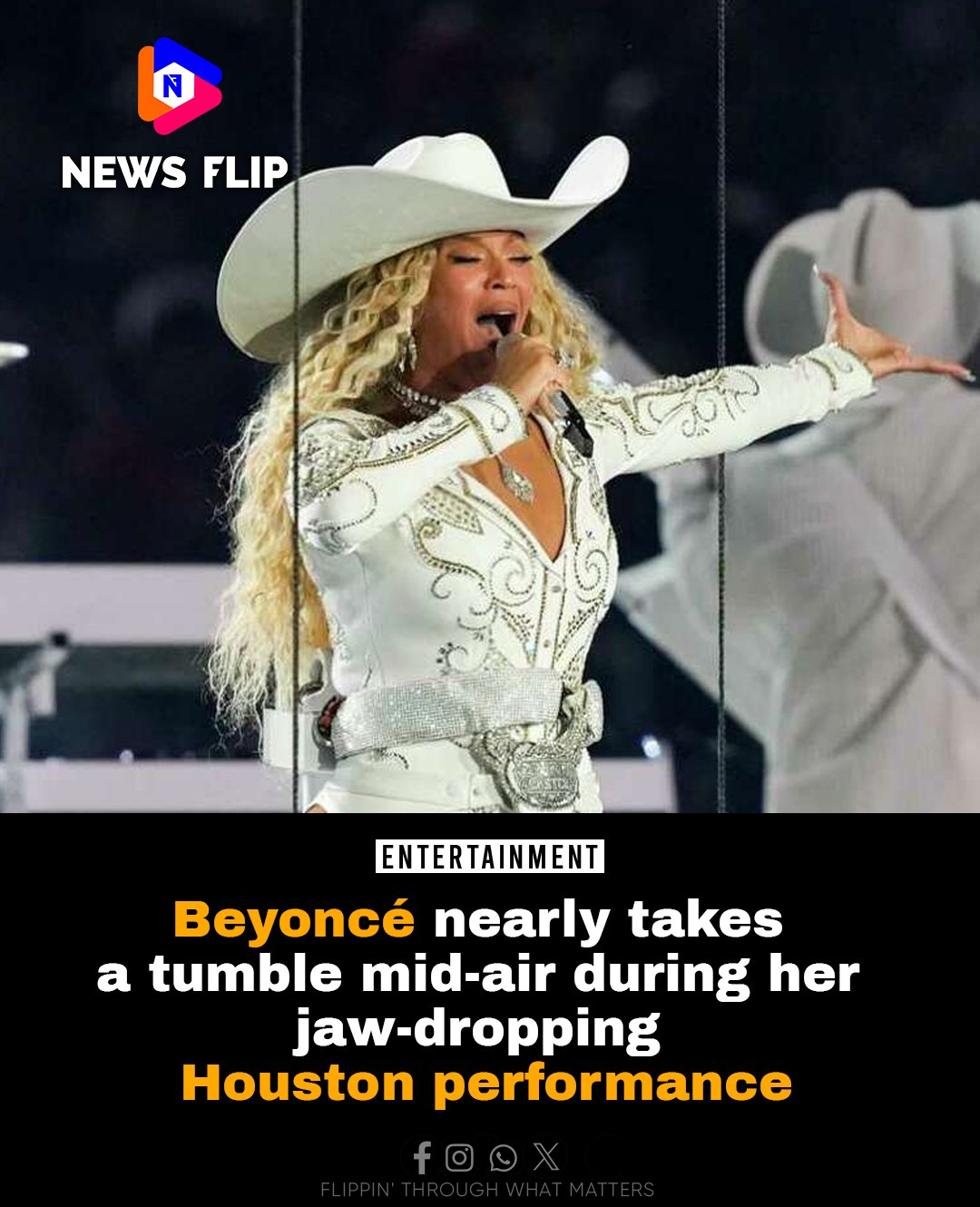 NewsFlip - Beyoncé had a heart-stopping moment on stage during her ...