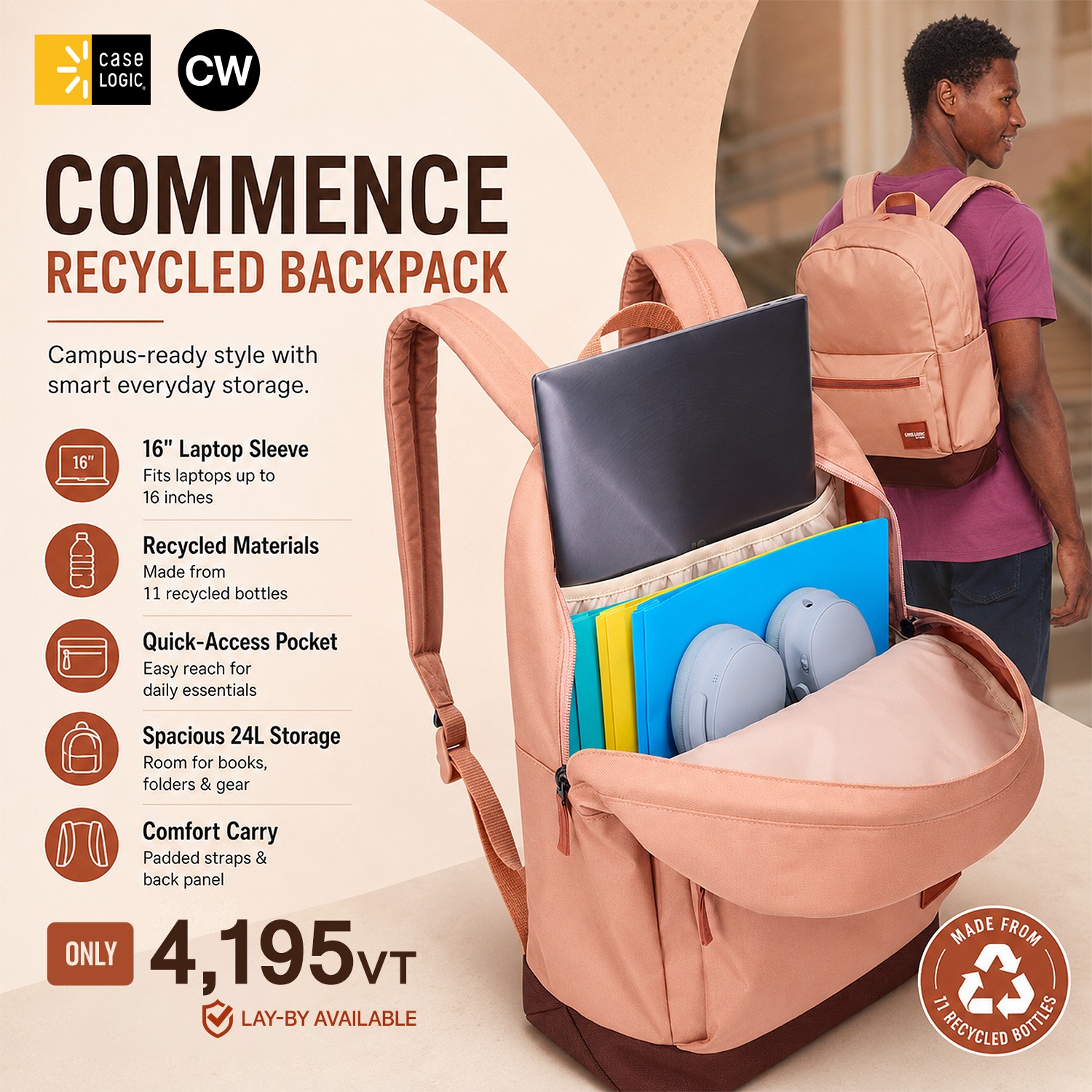 7-in-1 backpack smart backpack everyday travel bag BAGSMART for Women & Men 17.3 inch Laptop, Flight Approved Carry on with Shoe & 2 Packing Cubes, Water-Resistant Large Business Travel Bag, Weekender Bag -Black resistant nylon 7 Best Carry On Backpacks