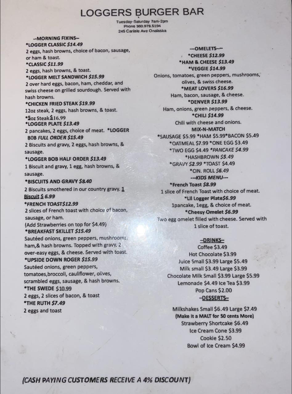 Loggers Burger Bar | Onalaska WA
