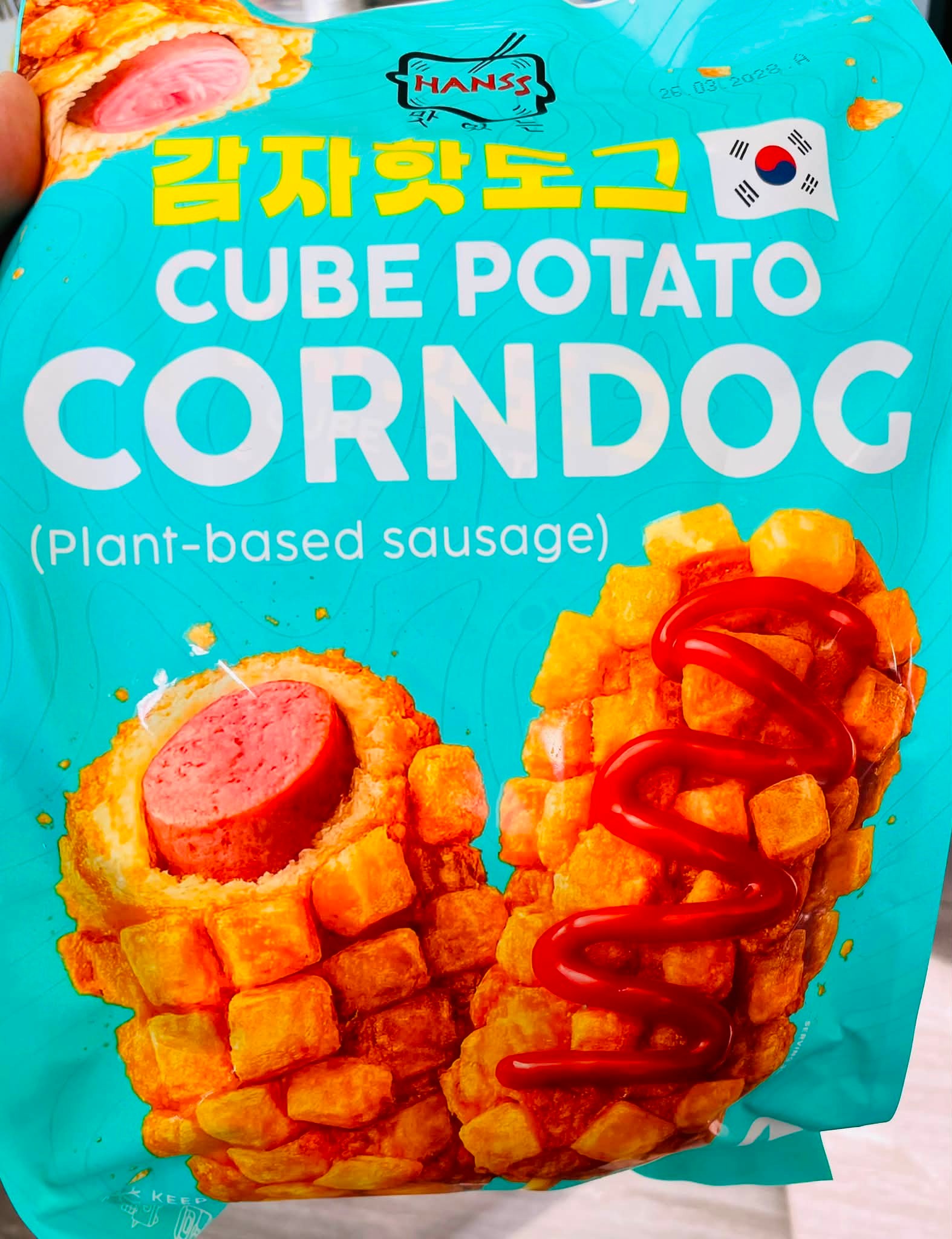 New stocks # HANSS 감자핫도그CUBE РΟΤАΤΟ CORNDOG (Plant-based