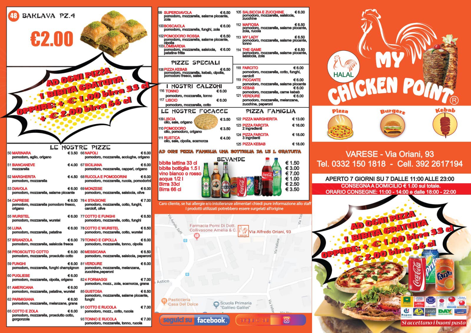 🍔 🐓~*~ My chicken point ~*~🌯🐓... - My Chicken Point Varese