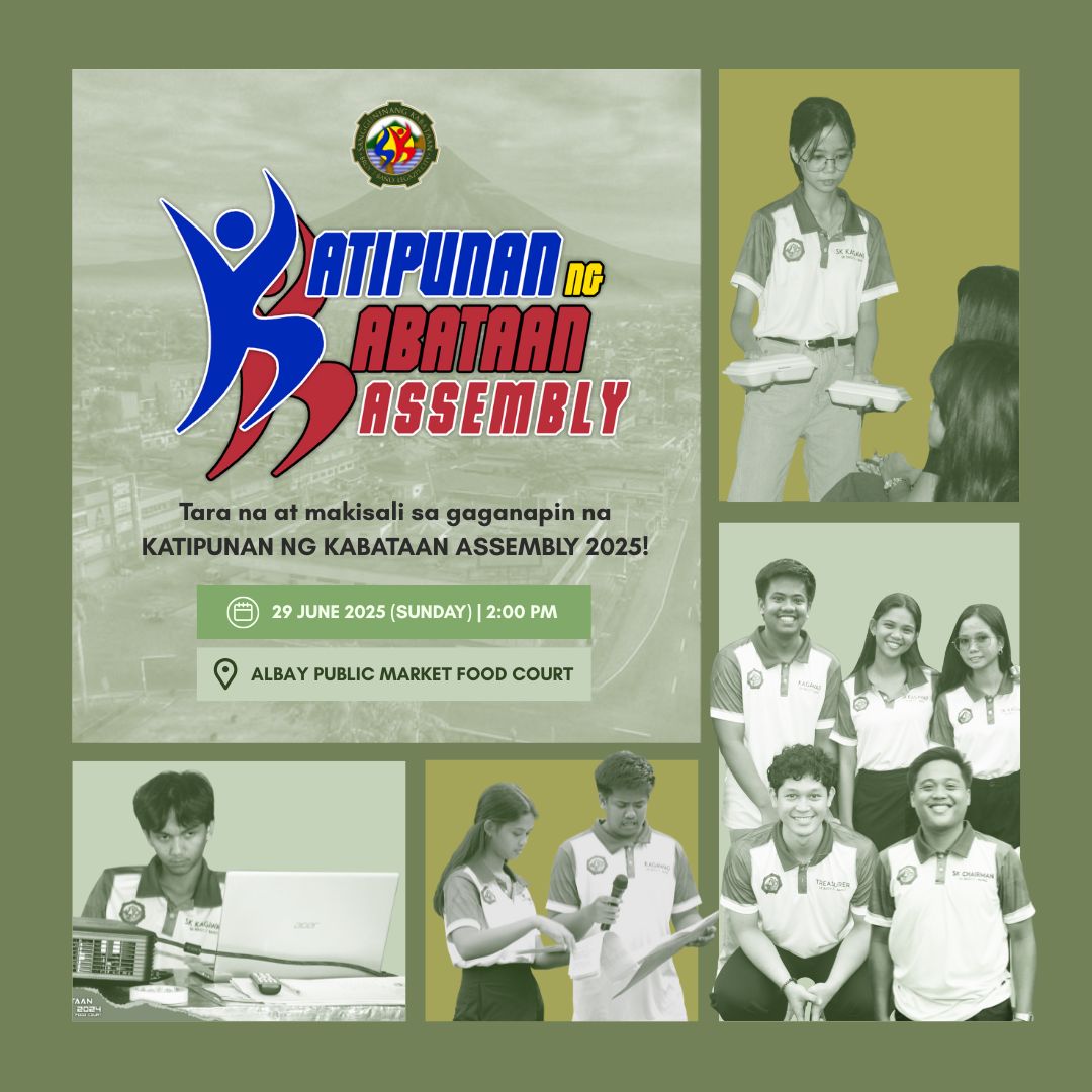 SK - SK Katipunan ng Kabataan (KK) Assembly 📍 Venue: Albay Public ...
