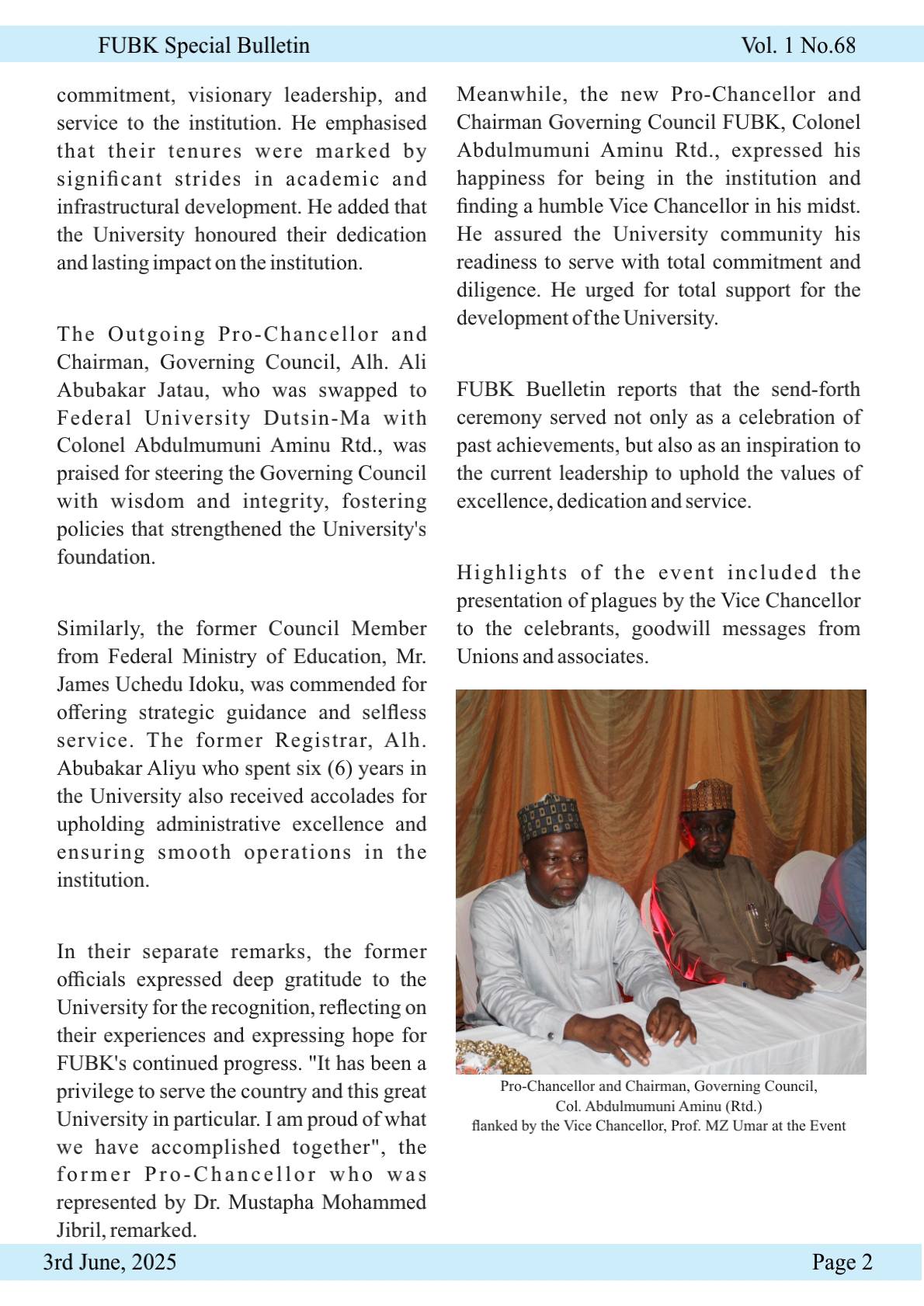 Federal University... - Federal University Birnin Kebbi