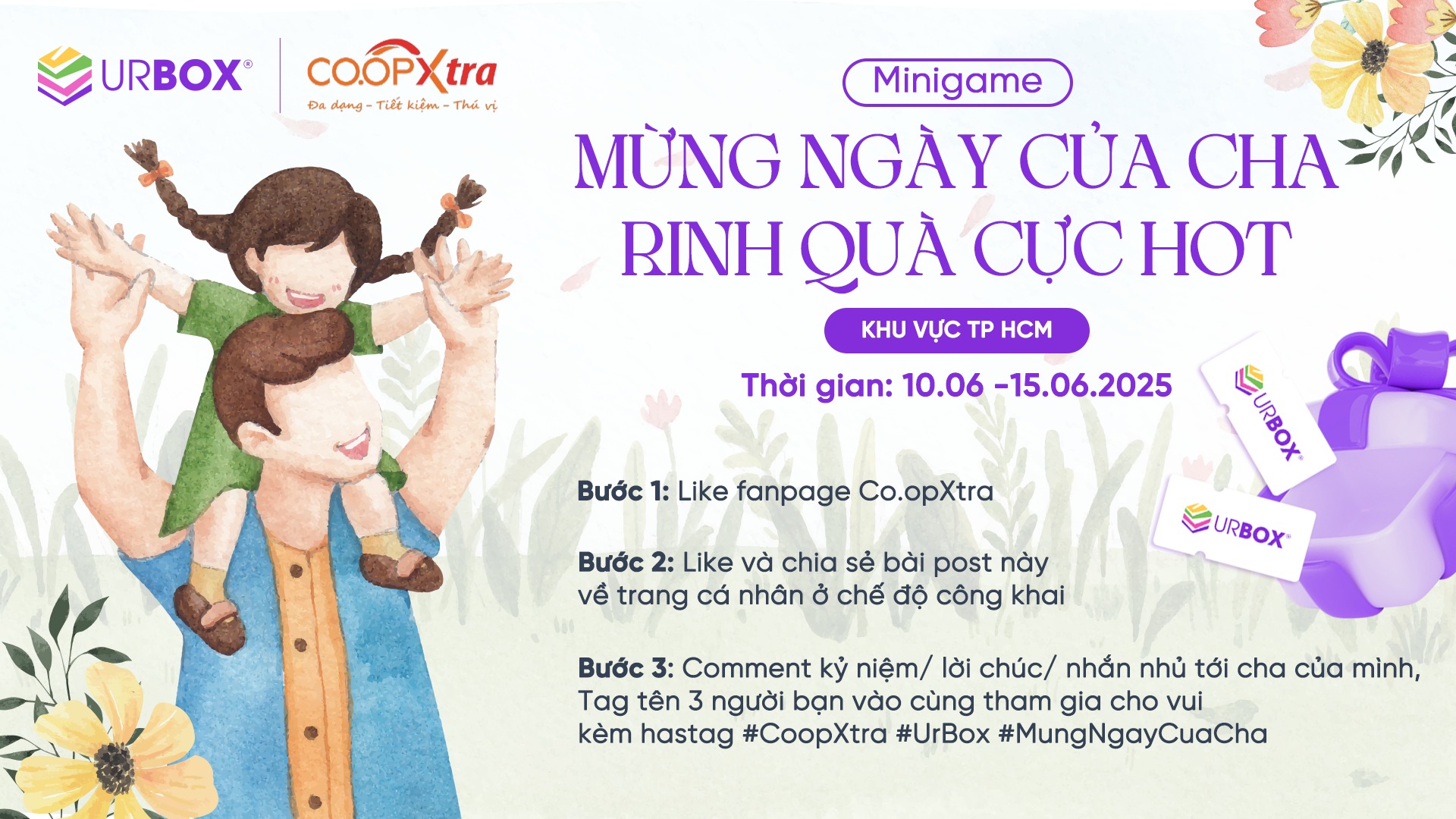 Co.opXtra - [Minigame KV Tp.HCM] 🎉MỪNG NGÀY CỦA CHA – RINH... | Facebook