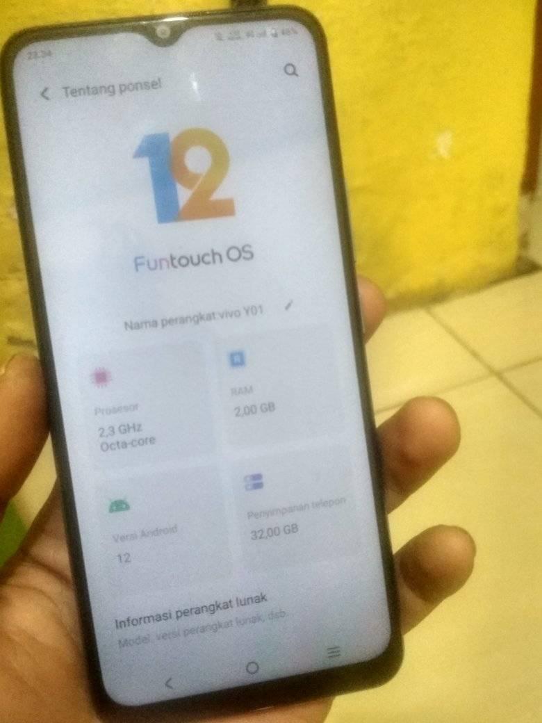 Image showcasing vivo y01 tipe baru ram 2/32gb - Cell Phones - Kediri, East Java ...