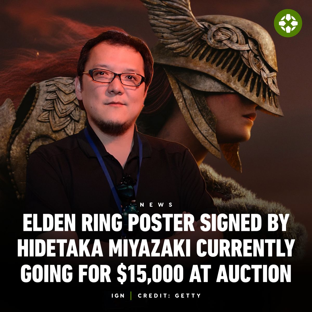 IGN - An Elden Ring poster signed by game director and...