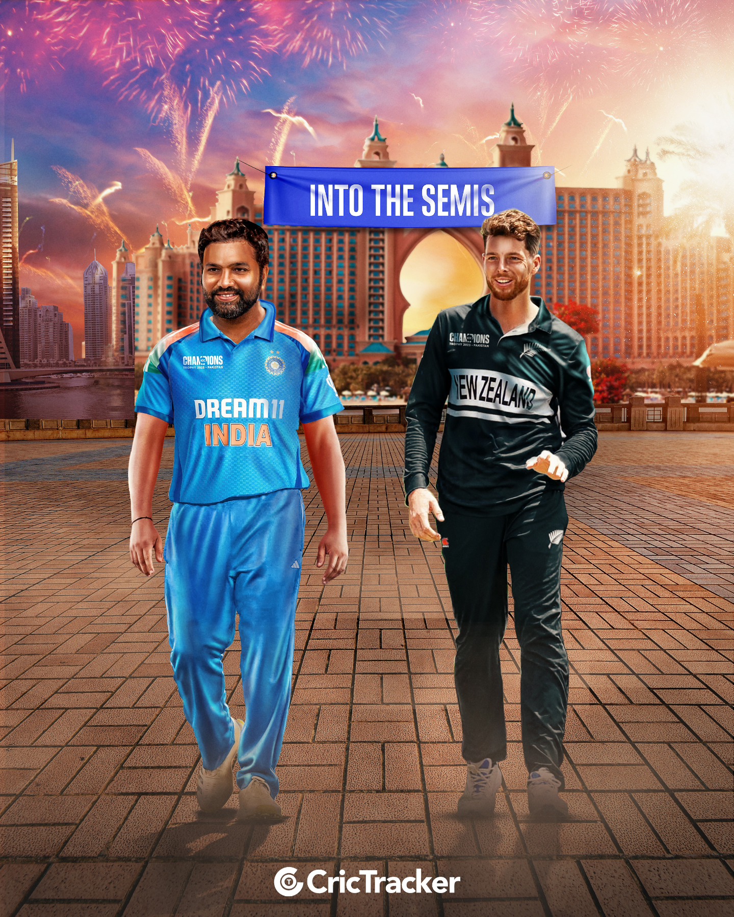 CricTracker - India and New Zealand storm into the 2025...