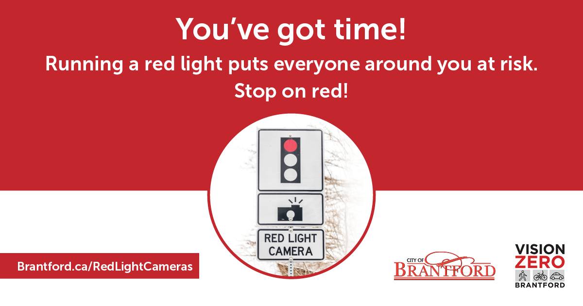 New red light cameras will be active... - City of Brantford | Facebook