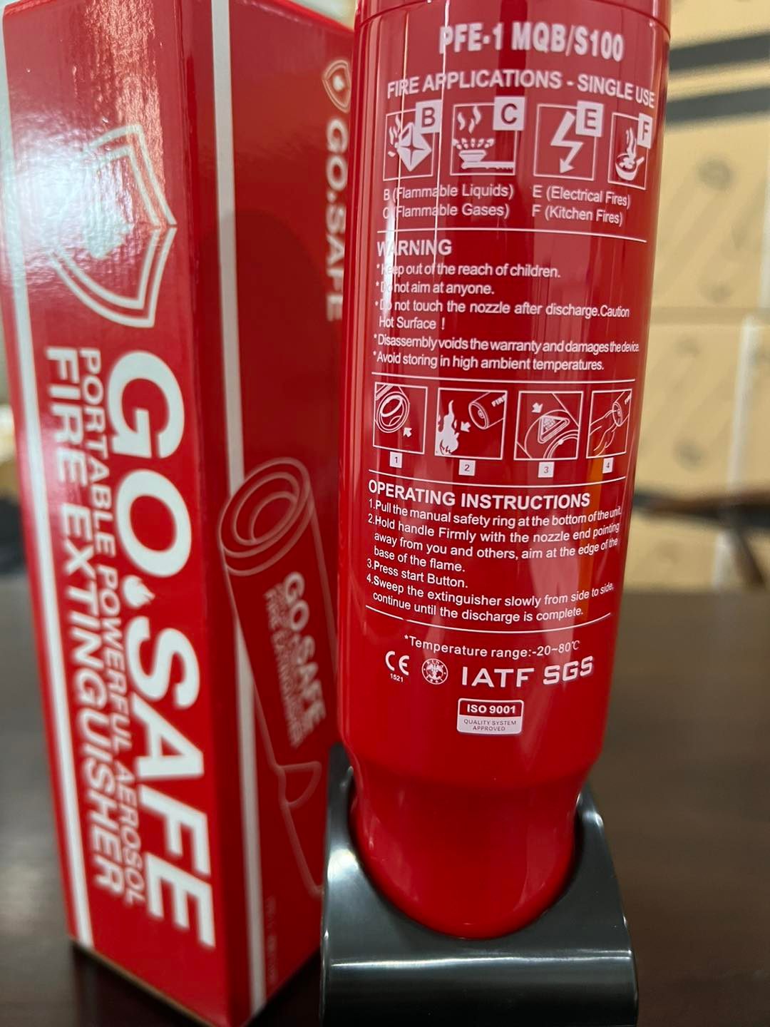 GoSafe - GoSafe Aerosol Fire Extinguisher Portable Hand-held Aerosol ...