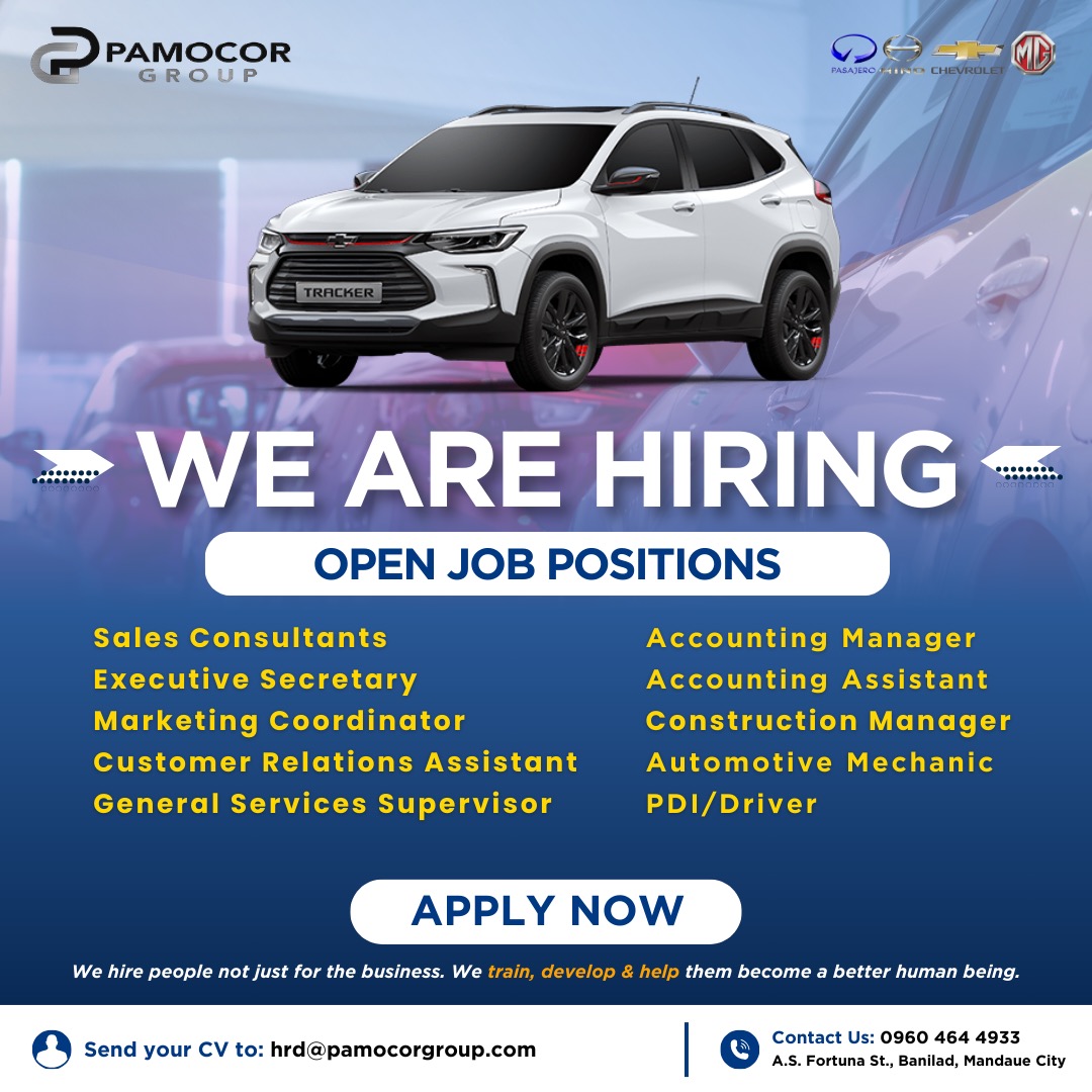 Careers at Pamocor Group | Mandaue City