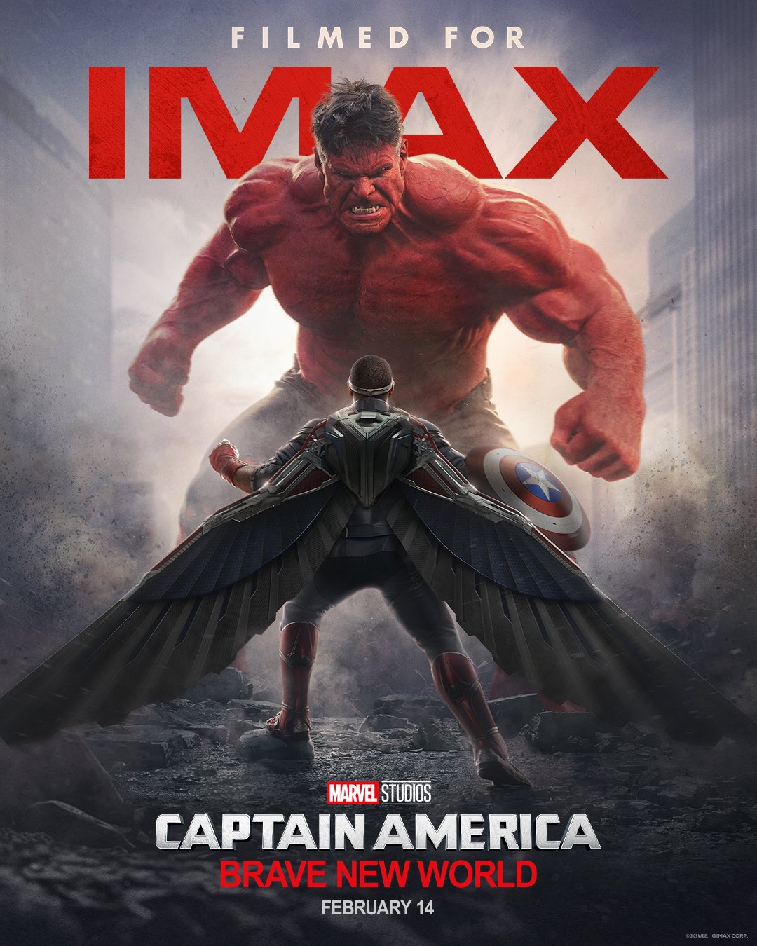 Official IMAX poster for 'CAPTAIN AMERICA: BRAVE NEW WORLD'