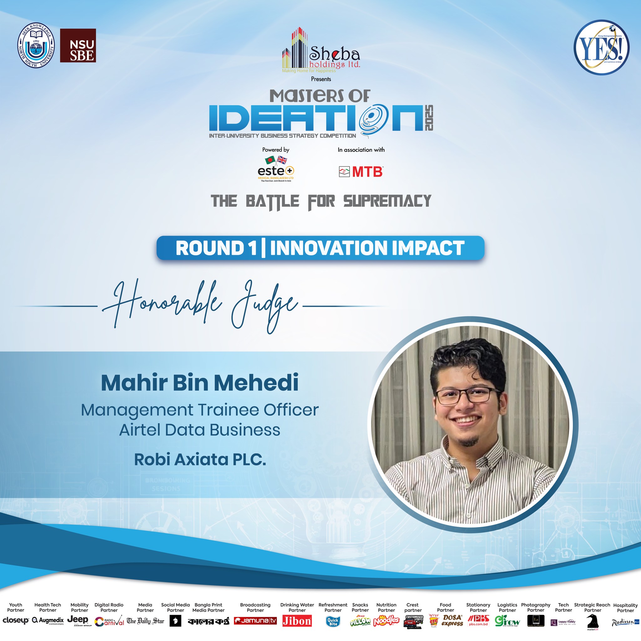 NSU - Our heartfelt appreciation goes to Mr. Kazi Mahir Bin Mehedi, a ...