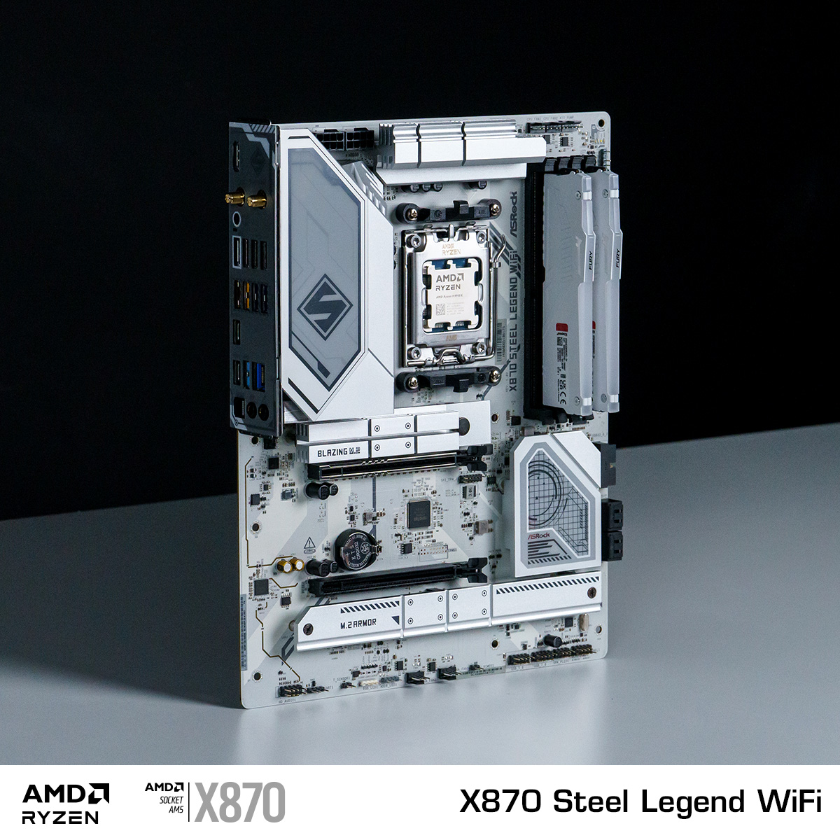【未使用】Ryzen 7 9800X3D&X870 Steel Legend Asrock x870 Steel Legend build with Ryzen 9800x3d and 4080 Super OC
