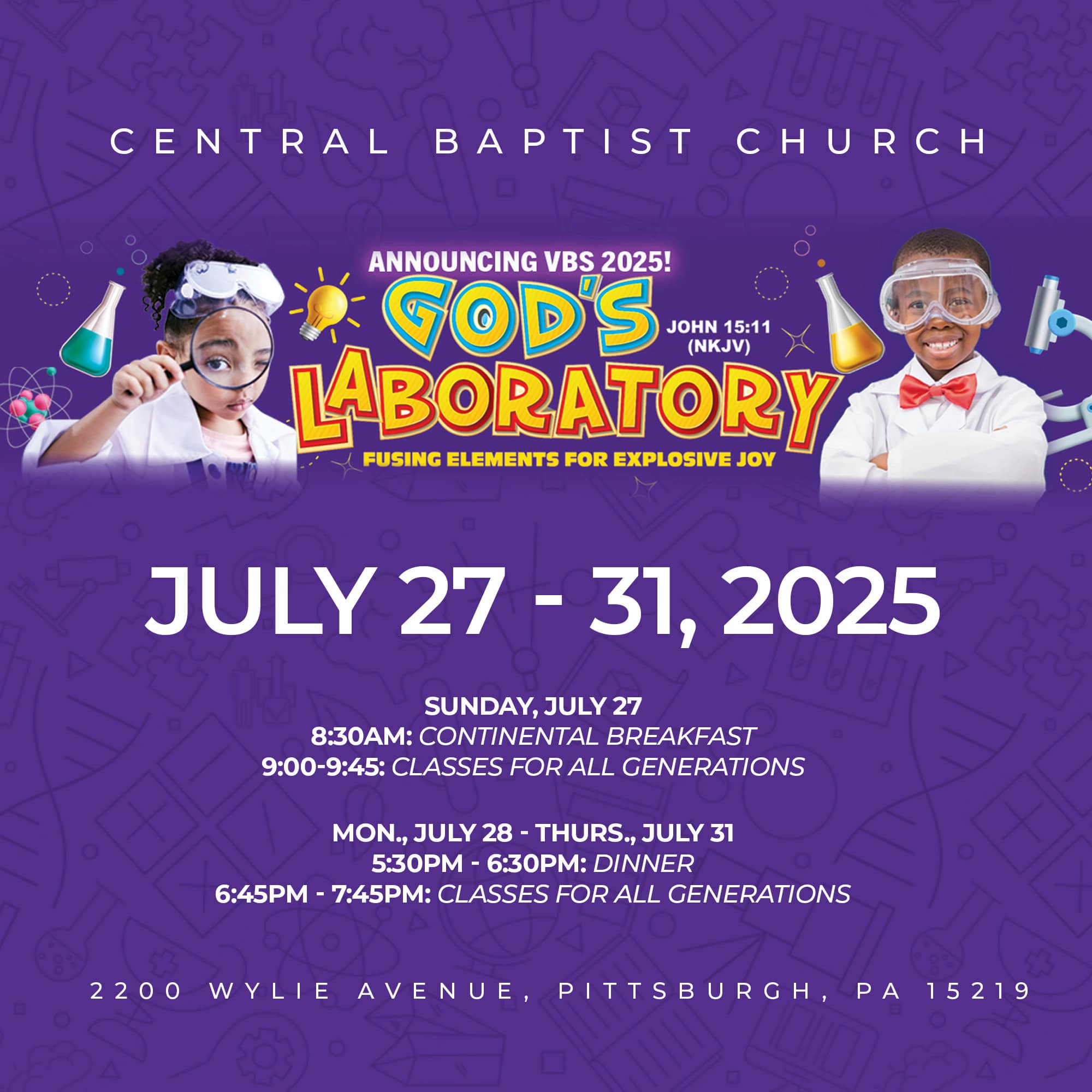 Central - 🎉 Calling All Ages to the Lab! 🧪 Central Baptist Church is ...