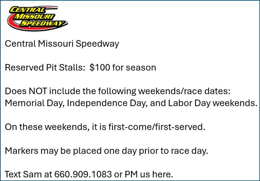 Central Missouri Speedway | Warrensburg MO