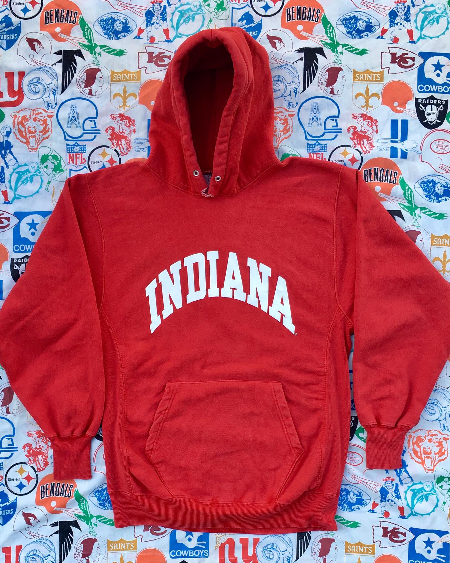 INDIANA UNIVERSITY リバースウィーブ プルオーバーパーカー Mサイズ 