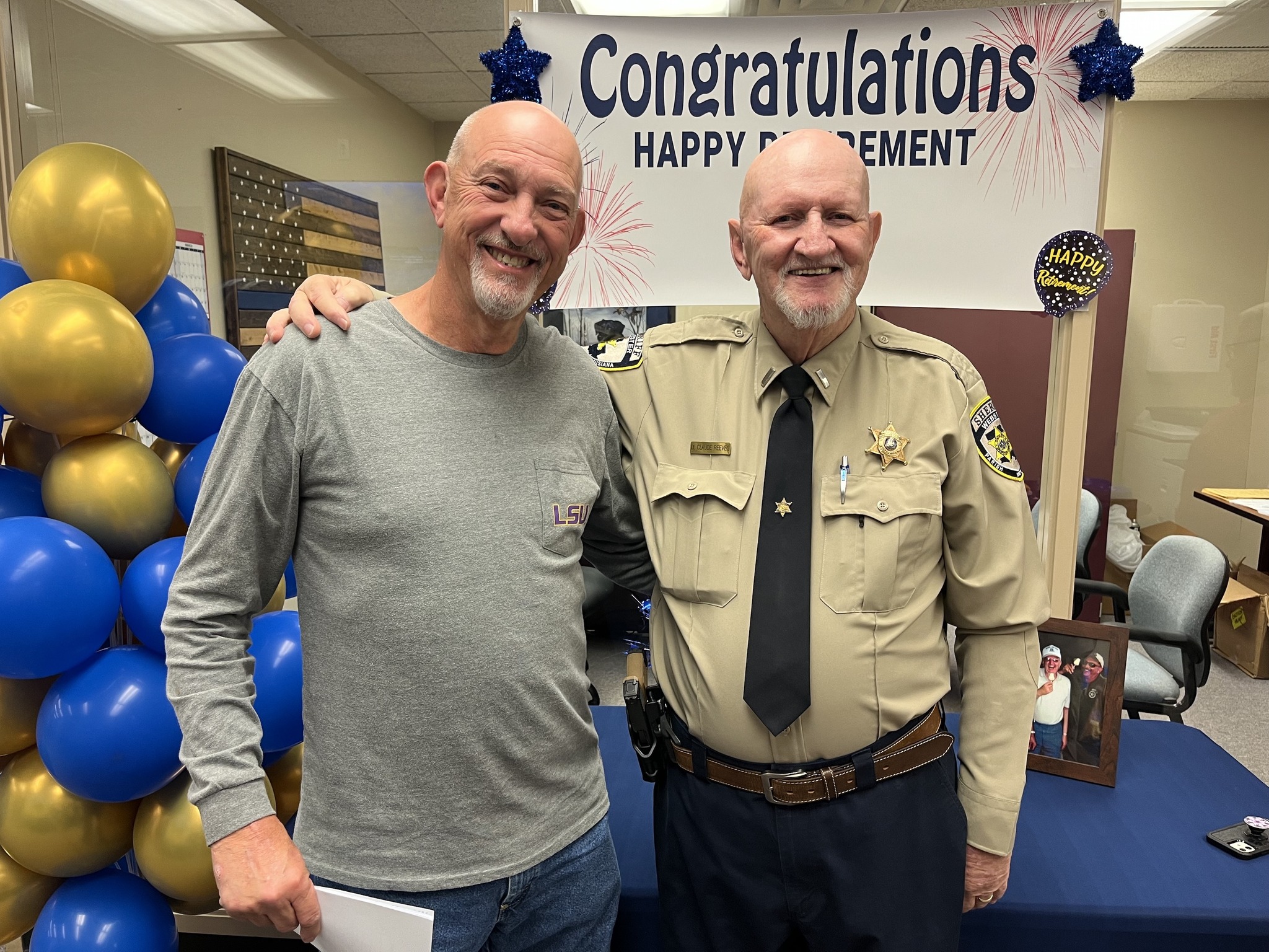 Webster - Claude Reeves with retired Chief Deputy Bobby Igo. | Facebook