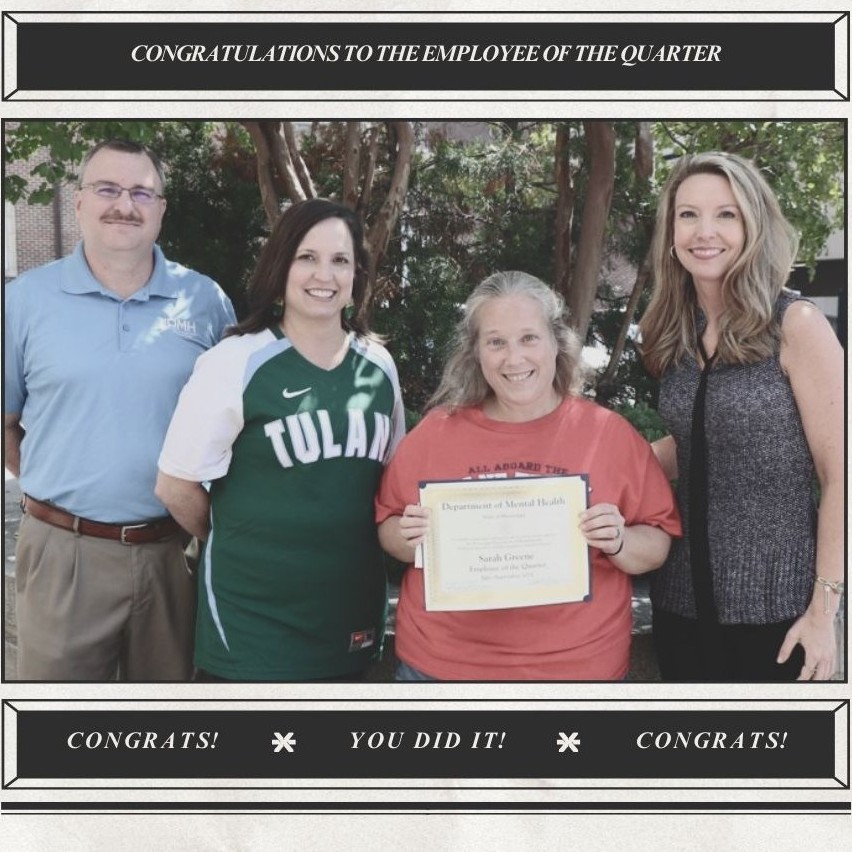 Congratulations... - Mississippi Department of Mental Health