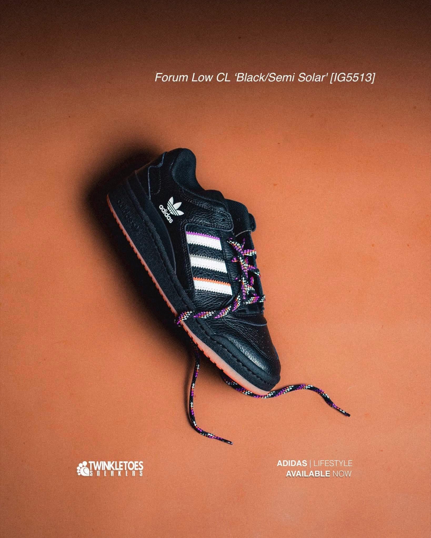 newarrivals #sale #adidas Forum Low CL 'Black/Semi Solar' [IG5513
