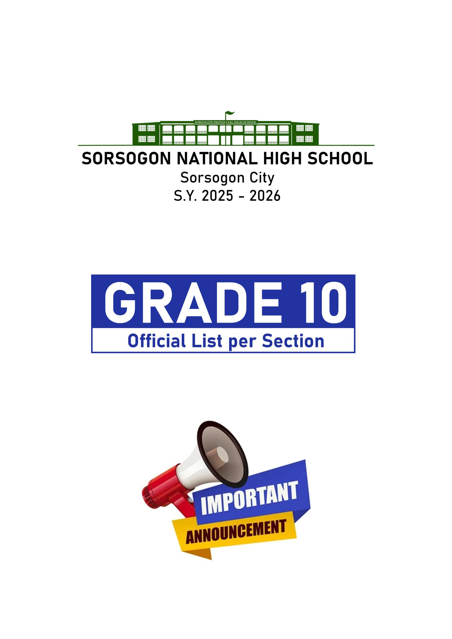 SNHS, Deped Sorsogon City