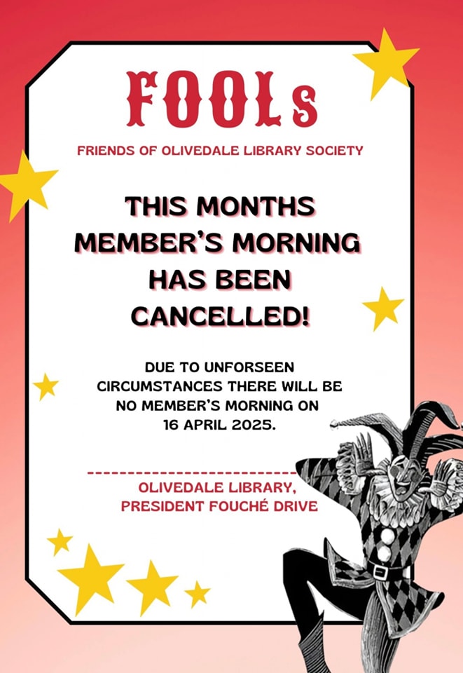 FOOLS - Friends of Olivedale Library | Johannesburg