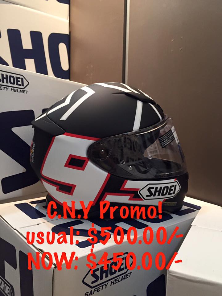 C.N.Y promo! Shoei z7 black ants helmet ! Usual: $500.00/- NOW