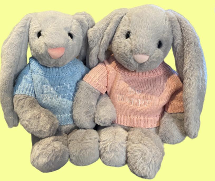 Sensory Hugs - Look at this pair of cute weighted rabbits...