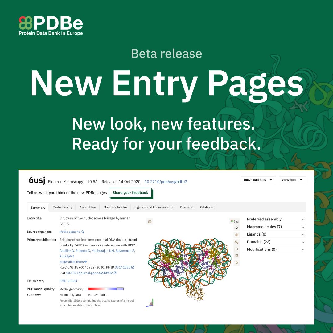 Protein Data Bank in Europe (PDBe) | Cambridge