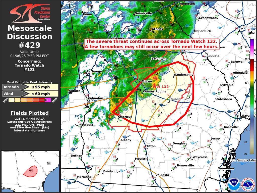 Riley - TORNADO WATCH staying in effect until 7:30 PM. Stay weather ...