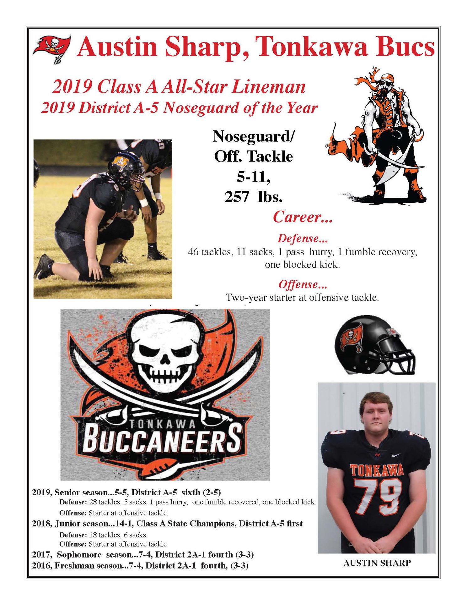 The Oklahoma Coaches Association has... - The Tonkawa News