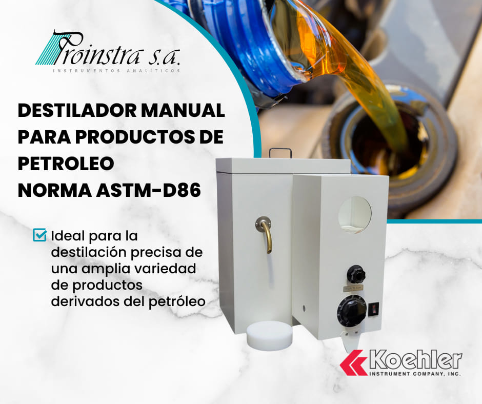 Proinstra - ¡Presentamos el Destilador Manual ASTM-D86 🚀 Cumple con ...