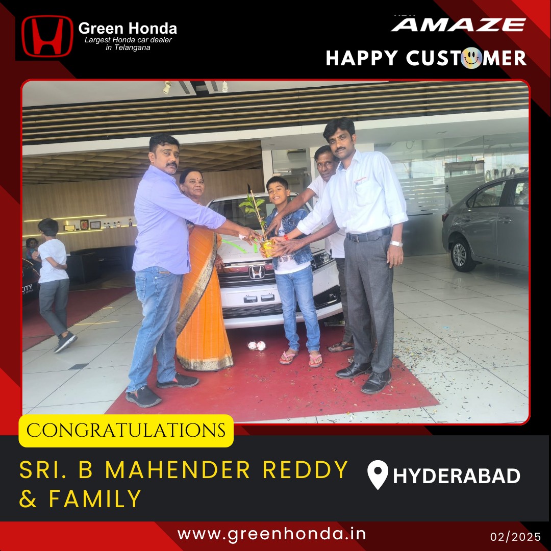 Green - Congratulations, Sri. B MAHENDER REDDY garu and Family. 💐💐💐 ...