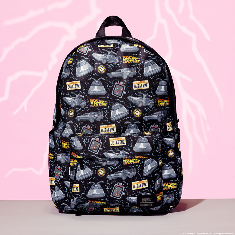 back to the future mini backpack Loungefly Plutonium Edition Glow on the Dark Exclus Inspired by Marty McFlys iconic Western attire Marty McFly Cosplay Back to