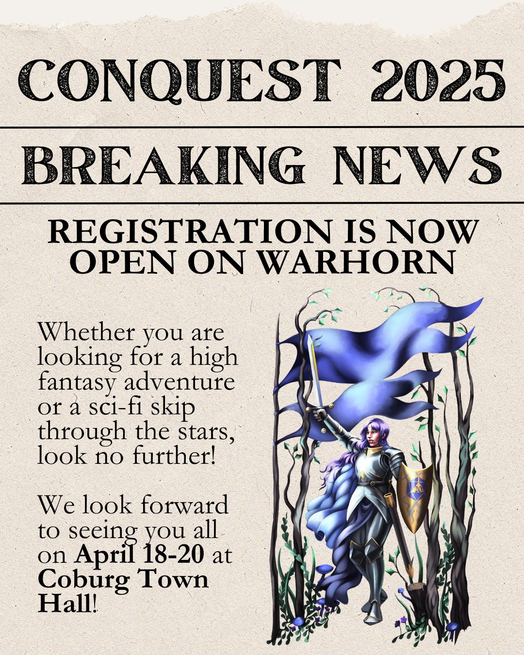 Conquest Games Convention - Conquest 2025 registrations are officially ...