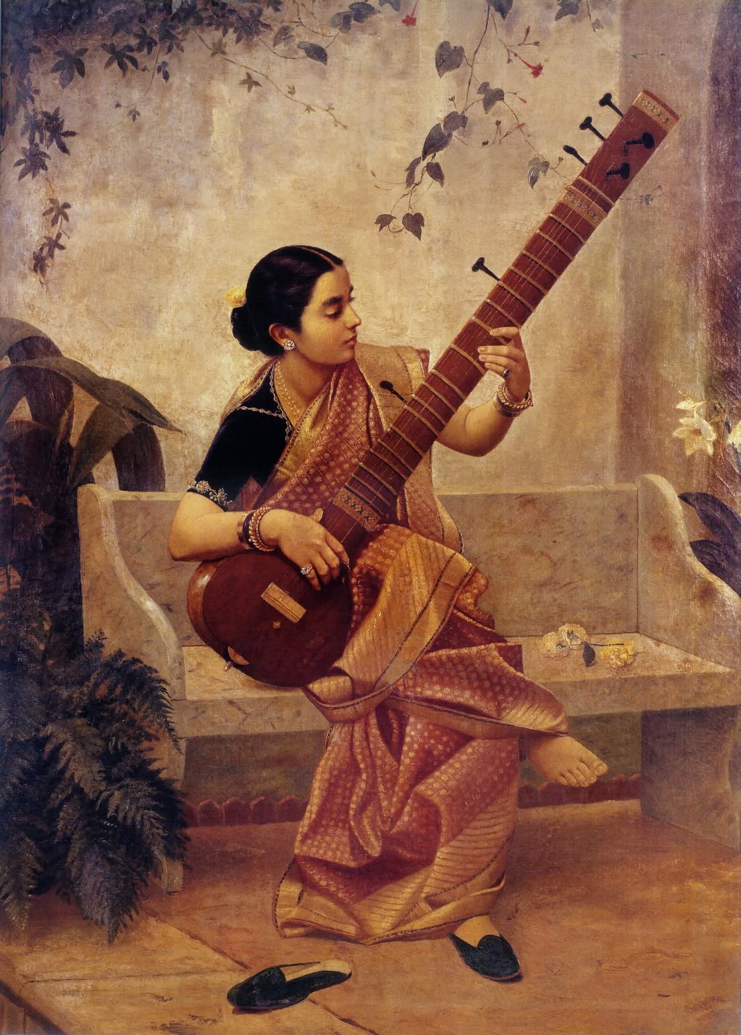 Dipak - 🎨 Raja Ravi Varma – Kadambari (also known as Music Hath Charms ...