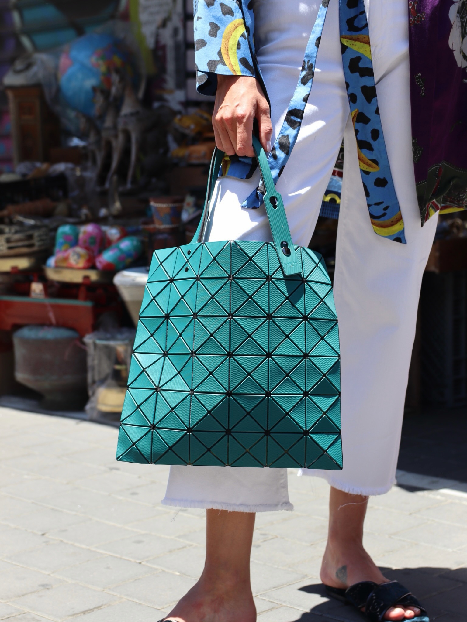 Instantly recognizable. The Bao Bao by Issey Miyake has become a 