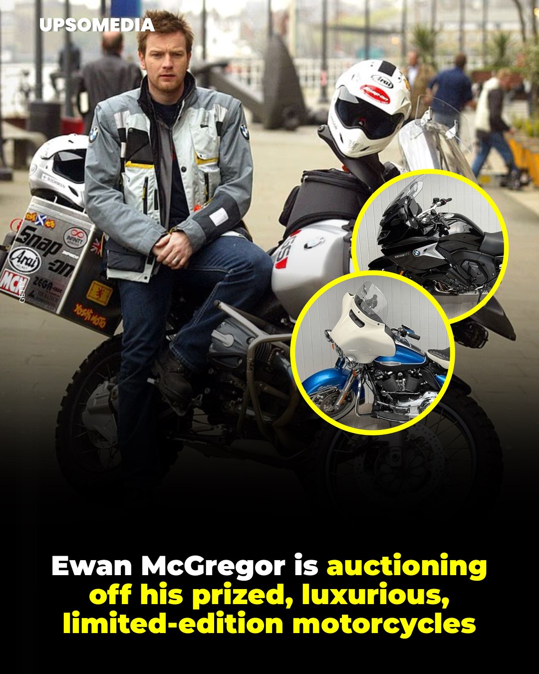 Ewan McGregor is selling his babies, a Harley-Davidson Electra