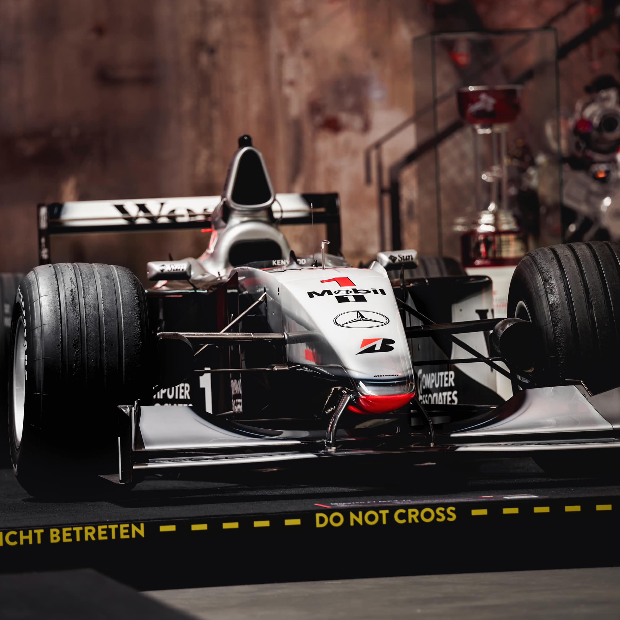 Two McLaren-Mercedes MP4/13s, side by side, and one of the most