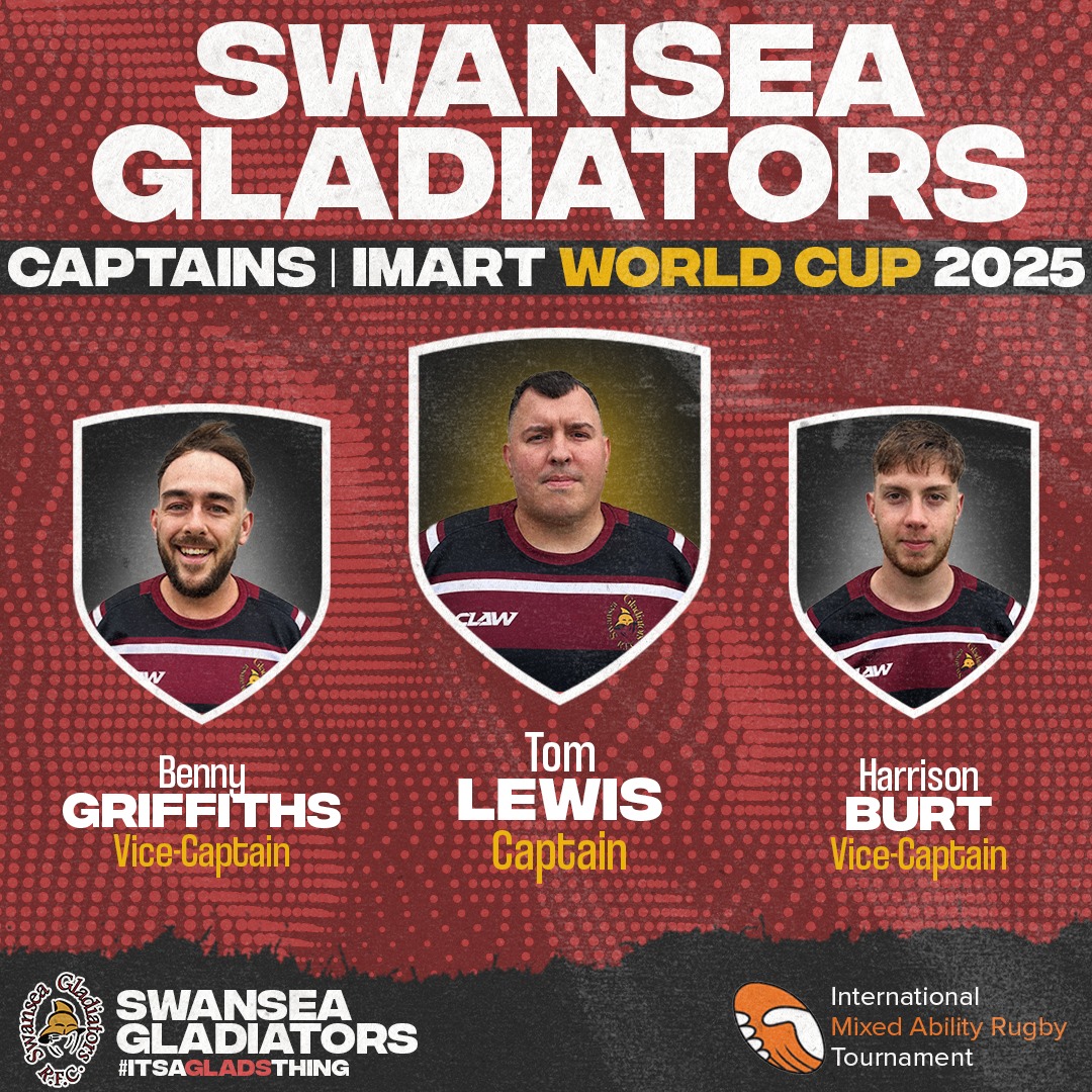 Swansea - Introducing your Swansea Gladiators captains for the World ...