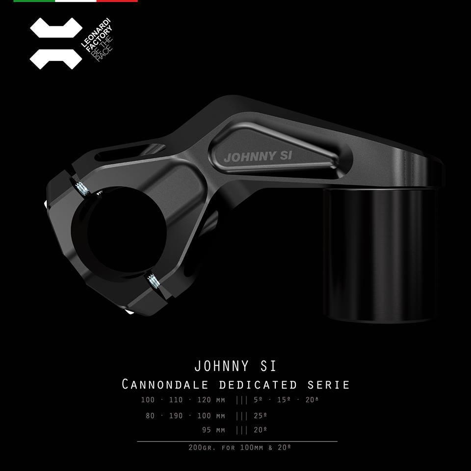 leonardi johnny si cannondale lefty stem 95mm -20 100mm -5/-15/-20