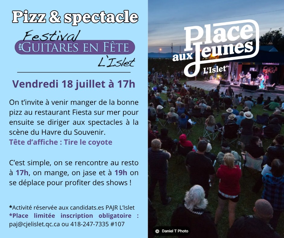 On vous attend! Superbe... - Guitares en Fête de L'Islet | Facebook