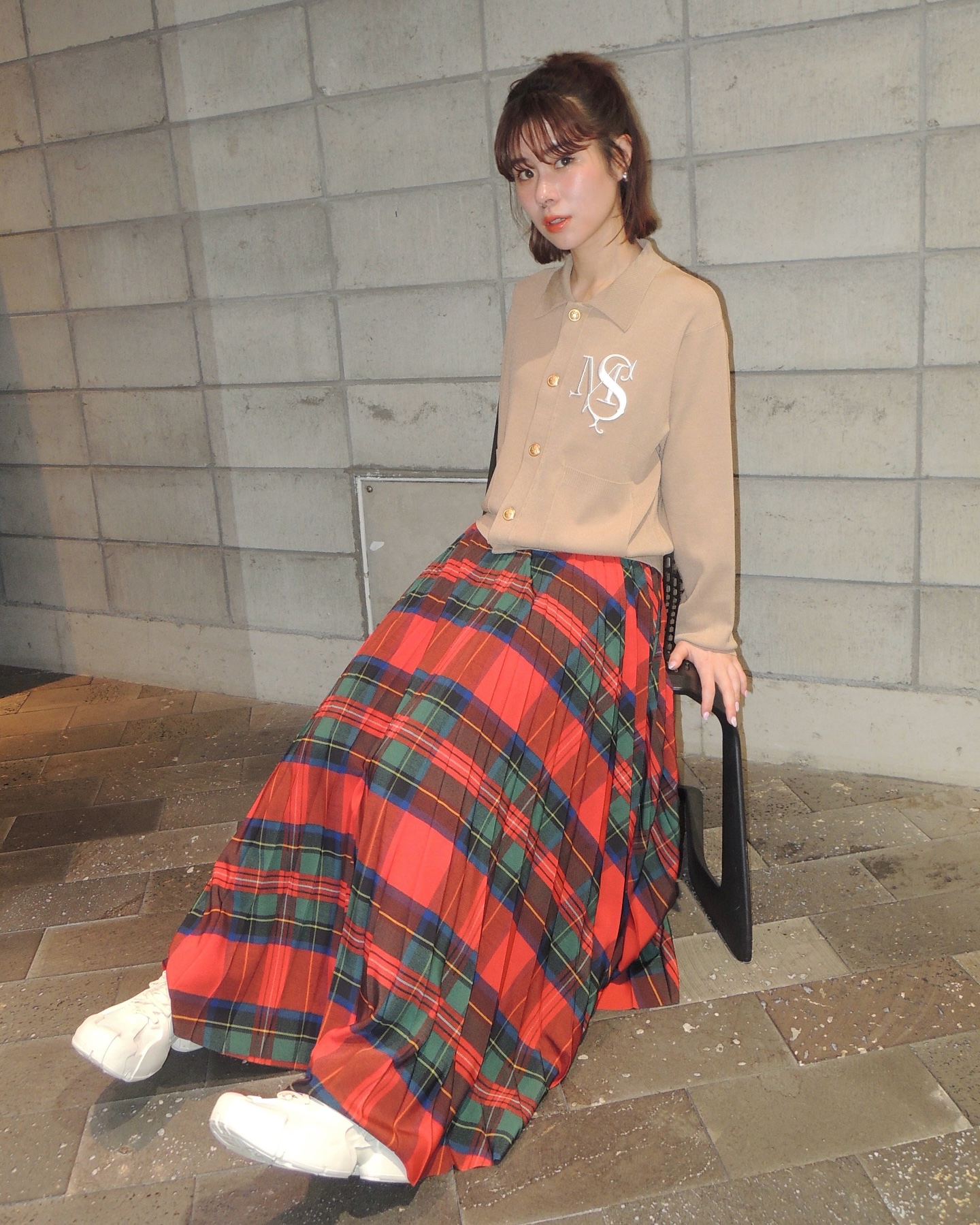 MASU エムエーエスユー / M.S. CREST CARDIGAN スタッフ身長156 