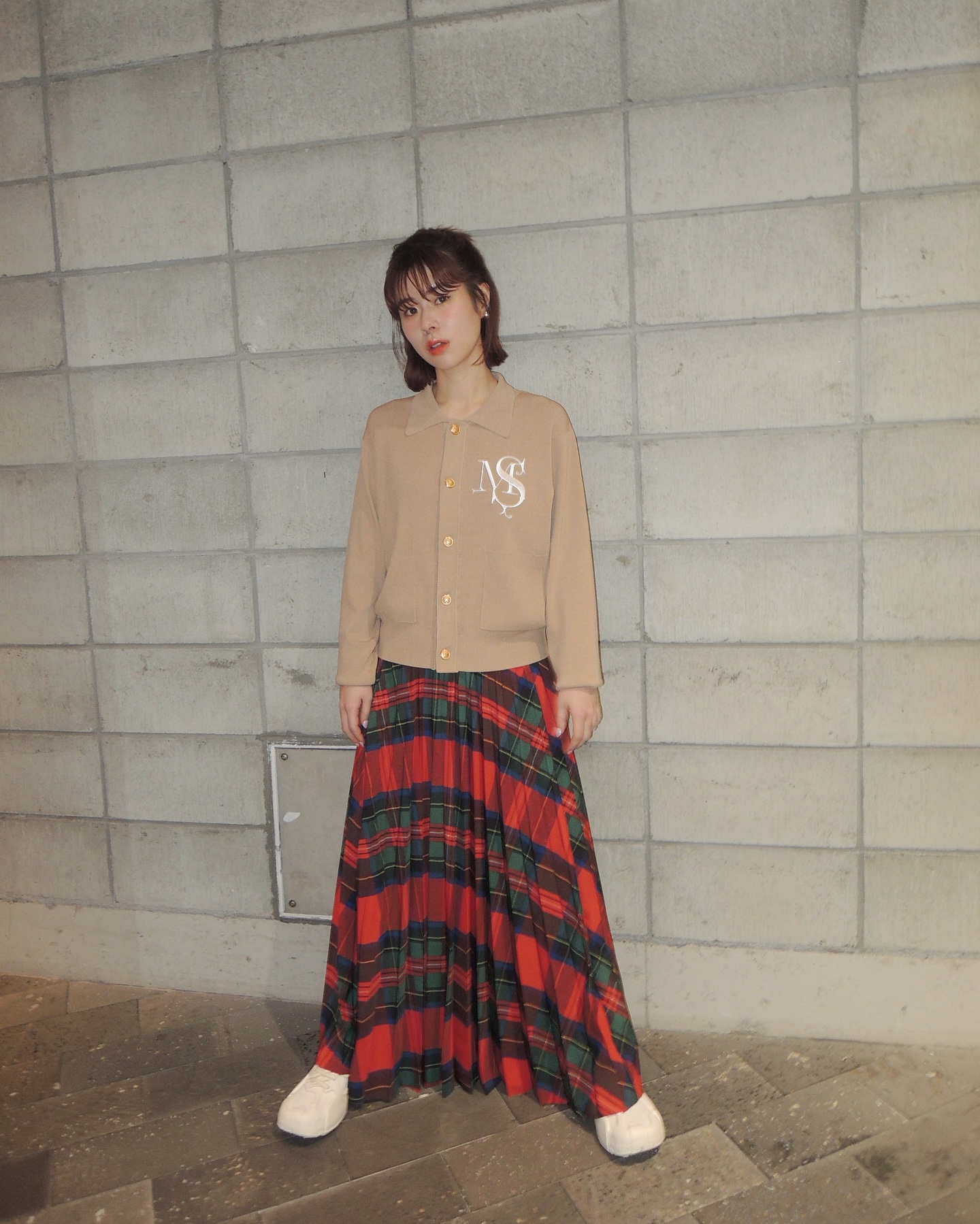 MASU エムエーエスユー / M.S. CREST CARDIGAN スタッフ身長156 