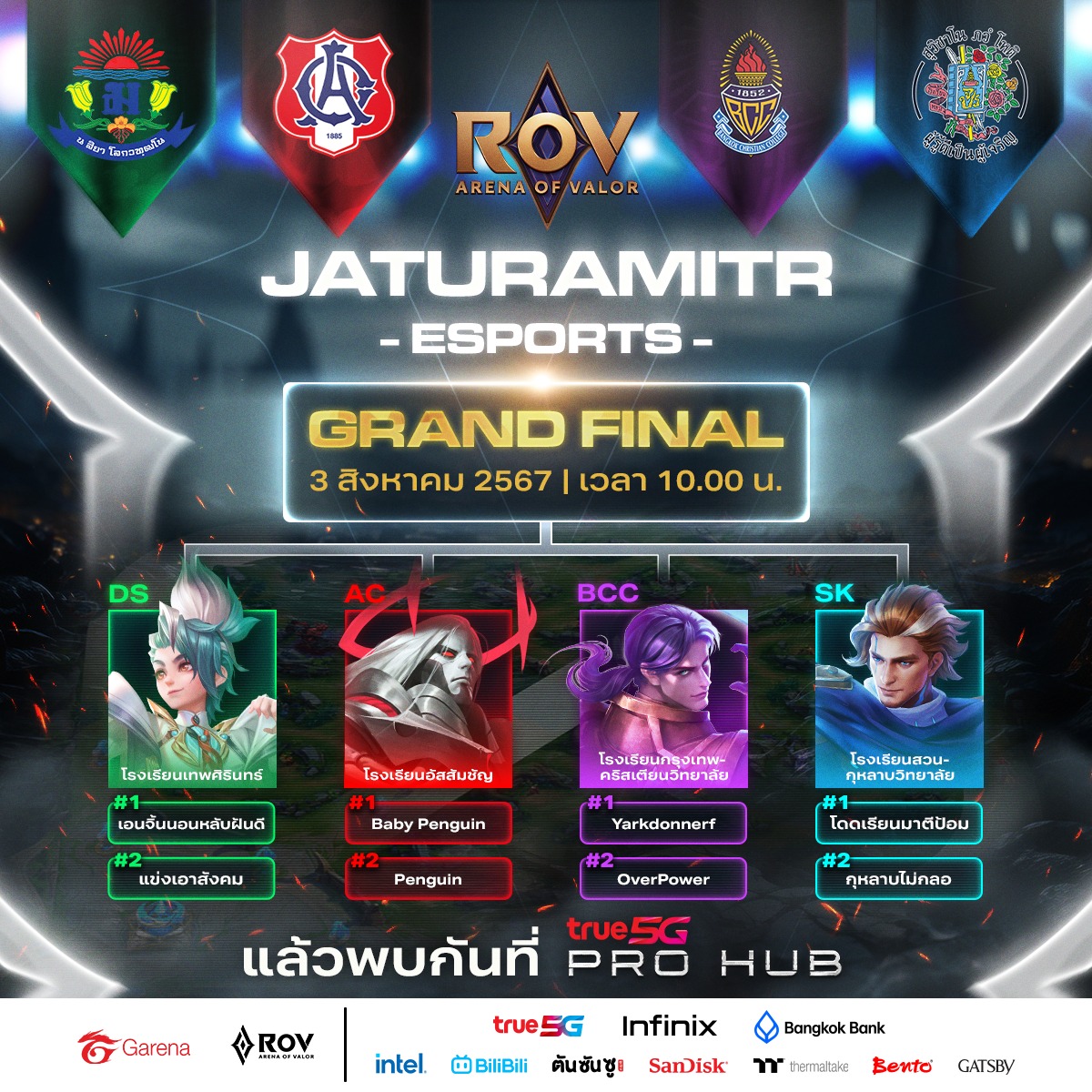 Beyond - 👑 JATURAMITR ESPORTS ศึกแห่งศักดิ์ศรีของสี่โรงเรียนชายล้วน ...