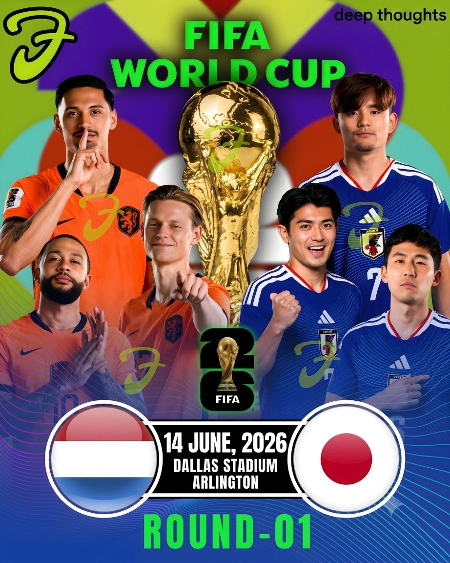 Netherlands vs Japan FIFA World Cup 2026 in Dallas