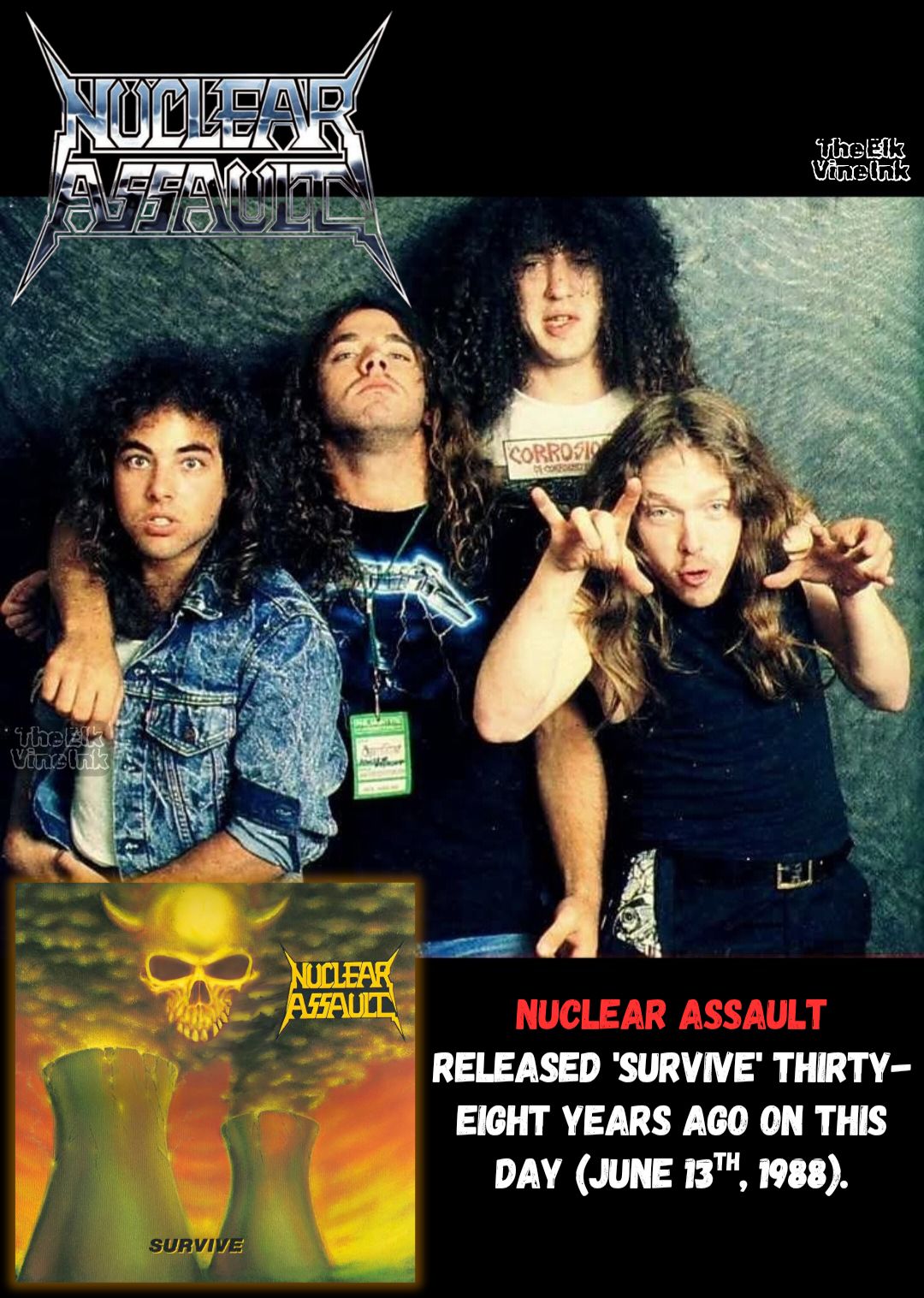 Nuclear Assault's 1988 album Survive on I.R.S. Records