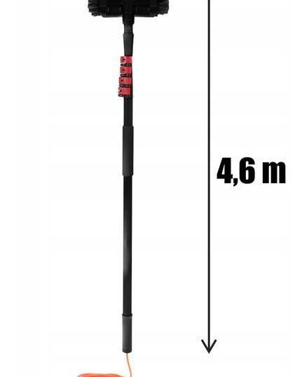 TONAUA Perche Télescopique 1 à 12m - Brosse Hydroscopique Pour Nettoyer Panneaux Solaires Et Photovoltaïques (sans Pinceaux)