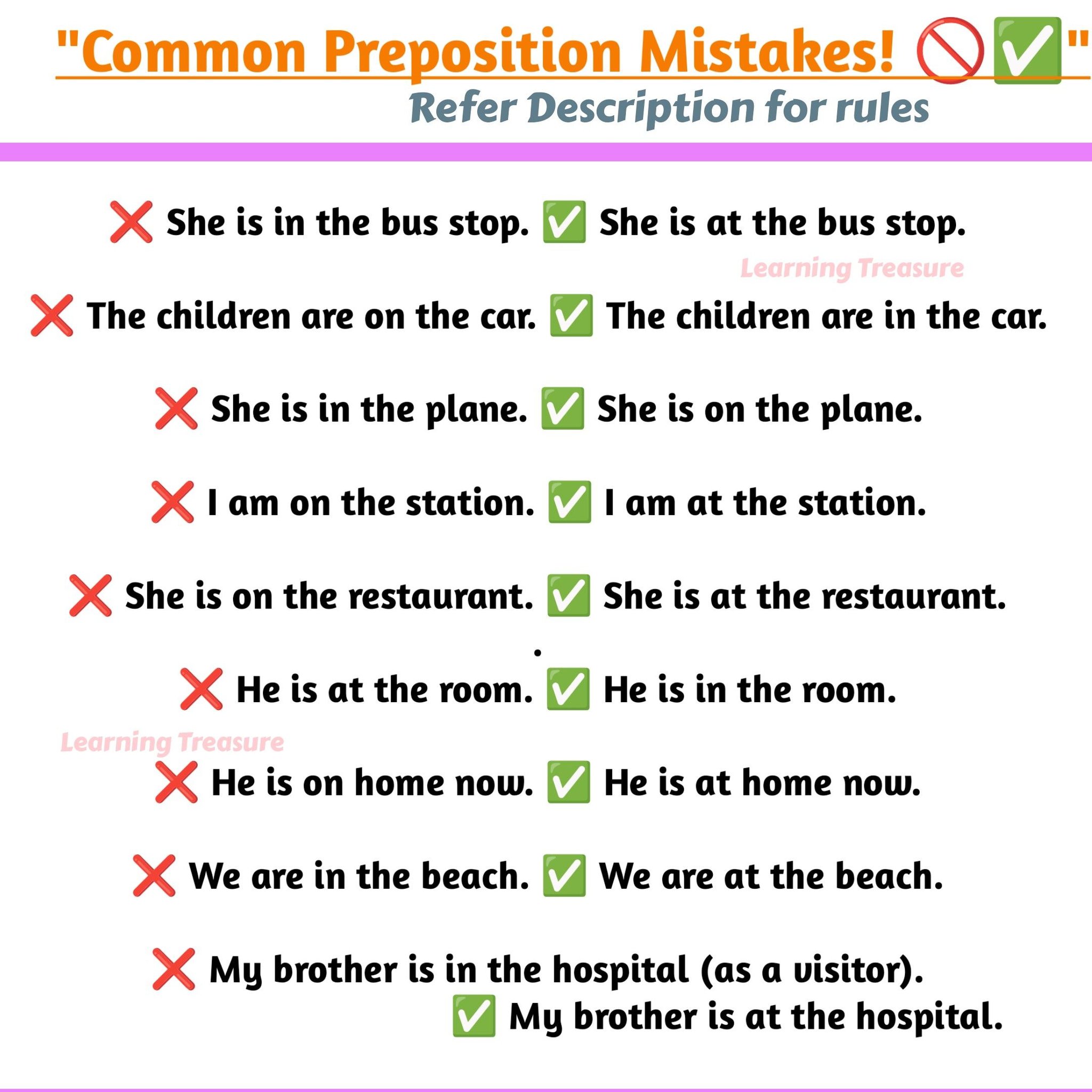 Learning - Rules ️ . . 